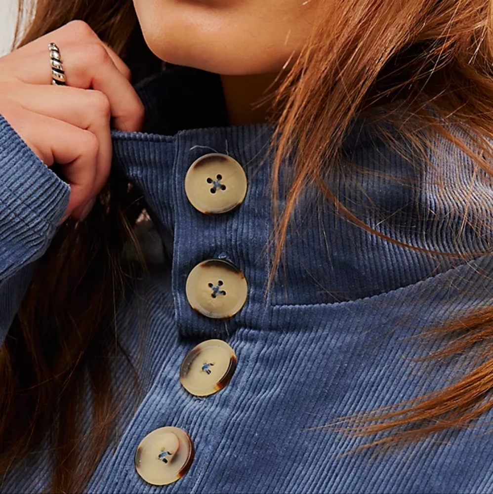 Falling Forward Knitted Button Turtleneck Top Pul… - image 5